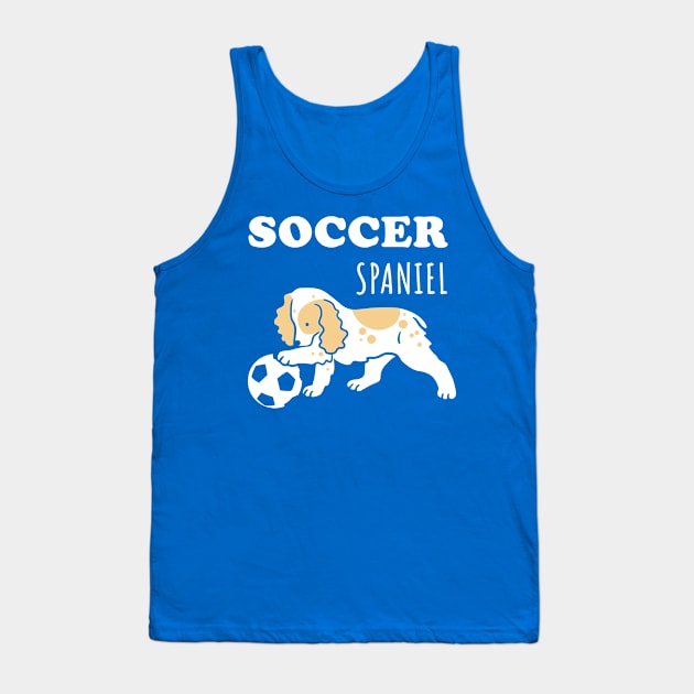 Soccer Spaniel Tank Top by Wlaurence